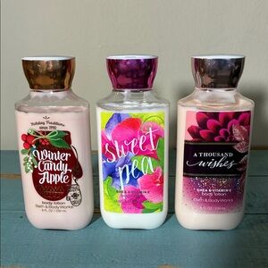 New!! Set of 3 Bath and Body Works 8fl. oz Body Lotion.
